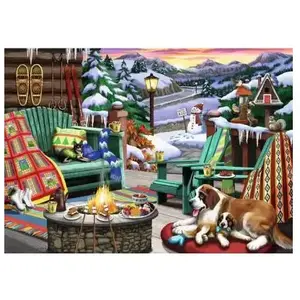 Ravensburger Puzzle 1000 pièces : Pause au coeur des montagnes pas cher