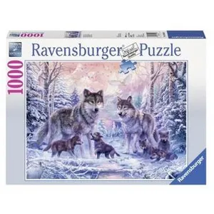 Puzzle 1000 pièces Ravensburger Loups arctiques pas cher