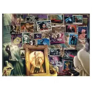 Ravensburger Puzzle 1000 pièces :  Disney Villainous : Cruella d'Enfer pas cher