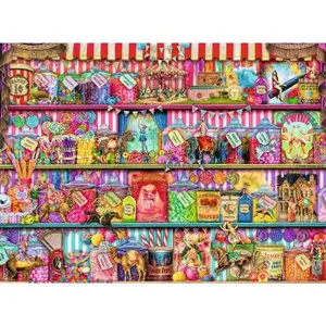 Puzzle 500 pièces - Le magasin de bonbons - Ravensburger pas cher