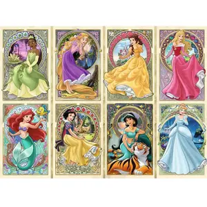 Comparateur de prix : Ravensburger Puzzle 1000 pièces - Disney Princesses Art Nouveau