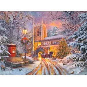 Ravensburger Puzzle 500 pièces : Un Noël Éblouissant - Collection Lumineuse - Neuf pas cher