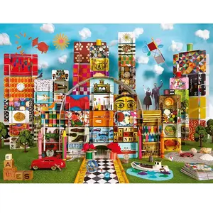 Eames House of Cards Fantasy 1500 Pièces  Ravensburger pas cher