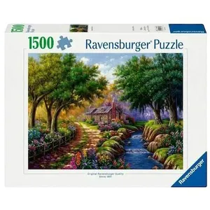 Comparateur de prix : Ravensburger Chalet Au Bord De La Rivière (12000735) Puzzle 1500 Pièces