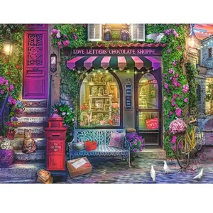 Ravensburger Puzzle Love Letters Chocolate Shop (12000737) 1500 Pièces pas cher