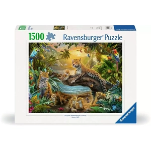 Famille de Léopards dans la Jungle 1500 Pièces Ravensburger pas cher
