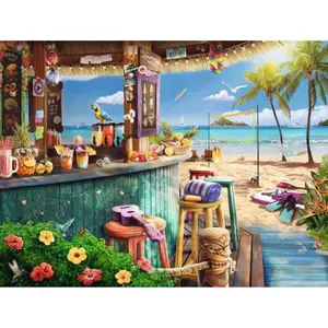 Comparateur de prix : Puzzle Ravensburger Le bar du bord de plage 1500 pièces