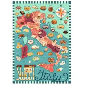 Puzzle 1000 pièces - Tournée des desserts italiens - Ravensburger pas cher