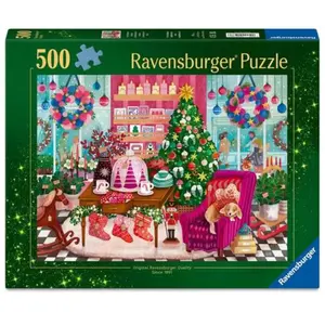 Ravensburger Puzzle pour adultes de 500 pièces - La boutique de Noël pas cher