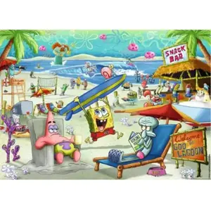 Ravensburger Puzzle 1000 pièces : Bob l'éponge pas cher