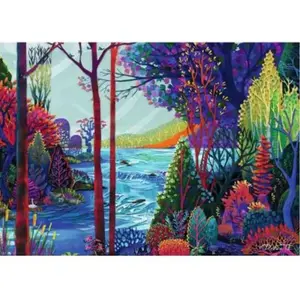 Ravensburger Puzzle 1000 pièces : Forêt indigo pas cher