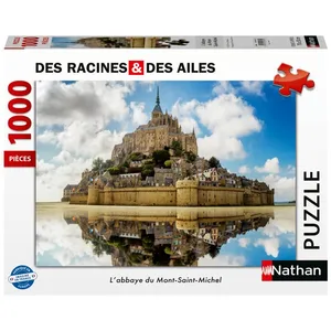 Ravensburger Des Racines et des Ailes - L'abbaye du Mont-Saint-Michel 1000 Pièces Nathan pas cher