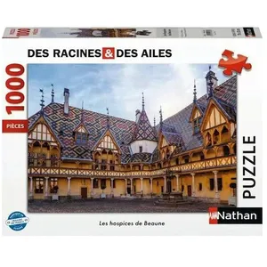 Ravensburger Nathan Puzzle 1000 pièces : Les hospices de Beaune - Des racines et des ailes pas cher