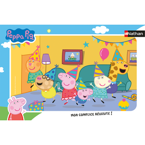 Nathan Puzzle cadre 15 pièces : l'anniversaire de Peppa Pig pas cher
