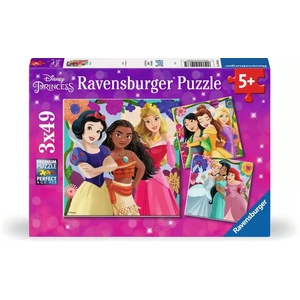 Puzzles - RAVENSBURGER - Princesses Disney - 3 x 49 pièces - Girl Power !