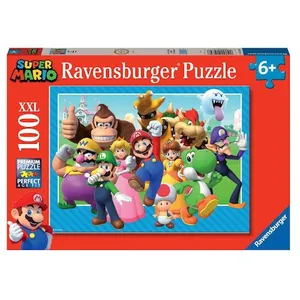Comparateur de prix : Puzzle 100 pièces XXL : Super Mario : Let's-a-go ! Ravensburger-12001074
