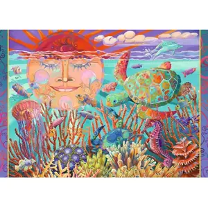 RAVENSBURGER Puzzle Soleil et mer XXL 500 pièces pas cher