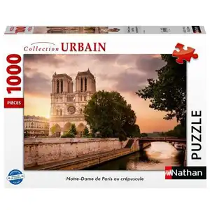 Puzzle 1000 pièces Nathan Notre-Dame de Paris au crépuscule pas cher