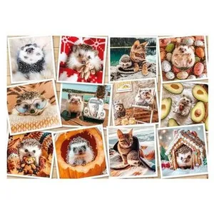 Nathan Puzzle 1500 pièces : Photo animaux mignons pas cher