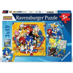 Comparateur de prix : 3 Puzzles - Aventures Sonic 49 Pièces Ravensburger