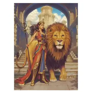 Nathan Ravensburger Puzzle 500 pièces : Collection Fantastique - La dompteuse de lions pas cher