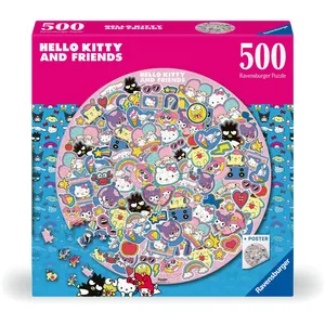 Puzzle 500 pièces : Un tourbillon de douceur, Hello Kitty