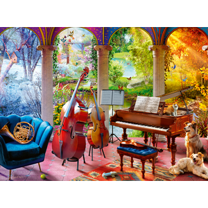 Ravensburger Puzzle 100 pièces : Les 4 Saisons en musique pas cher