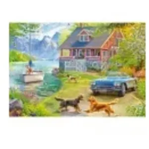 Ravensburger Puzzle 200 pièces : Maison d'été au lac pas cher