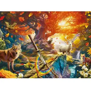 Ravensburger Puzzle 500 pièces : La forêt d'Excalibur pas cher
