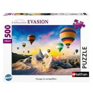 Ravensburger Nathan Puzzle 500 pièces : Voyage en montgolfiere pas cher