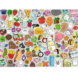 Ravensburger Puzzle 500 pièces : Stickers kawaii pas cher