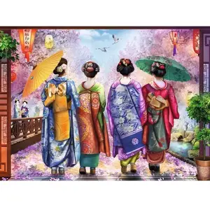 Ravensburger Puzzle 500 pièces : Promenade fleurie pas cher