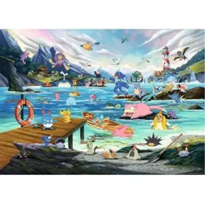 Puzzle 1000 pièces : Pokémon - Aquali et Marine tempérée Ravensburger-12002035 pas cher