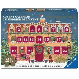 Ravensburger Puzzle Adventskalender 24x56 Teile - Christmas at Home