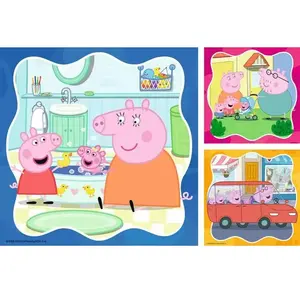 Ravensburger Puzzles 3x49 pièces : La famille d'abord - Peppa Pig pas cher