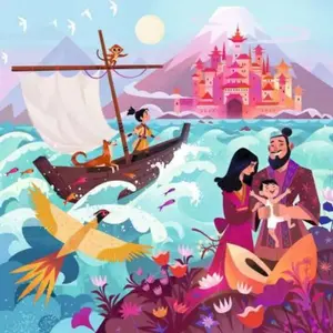 Ravensburger Kinderpuzzle 64 Teile - Japanisches Märchen (64 pièces) pas cher