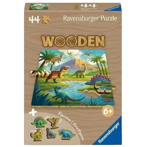 Ravensburger Puzzle en bois 44 pièces : Les dinosaures pas cher