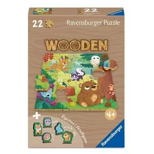 Ravensburger Puzzle 22 pièces en bois : Animaux de la forêt pas cher