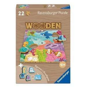 Ravensburger Puzzle 22 pièces en bois : Monde sous-marin pas cher