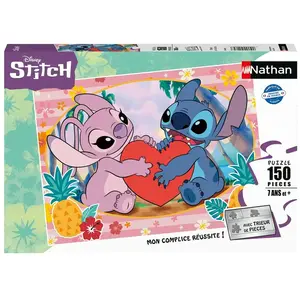Ravensburger Puzzle 150 pièces : Moment en amoureux - Disney Stitch Nathan-12004089