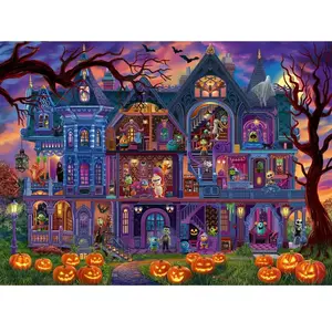 Ravensburger Puzzle 100 pièces XXL : La maison des monstres pas cher