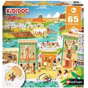 Puzzle 65 pièces Nathan Kididoc Pharaons pas cher