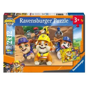 Ravensburger Puzzles 2x12 pièces : Rubben - L'équipe en action ! pas cher