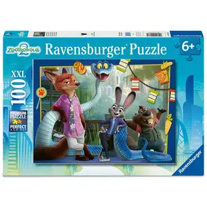 Puzzle 100 pièces XXL Ravensburger Zootopie pas cher