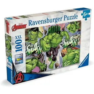 Ravensburger Puzzle 100 pièces XXL : L'incroyable Avenger Hulk pas cher