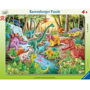 Ravensburger Puzzle cadre 48 pièces : Le rugissement des dinosaures pas cher