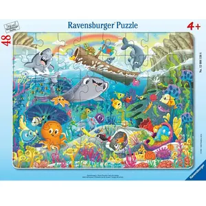 Ravensburger Puzzle cadre 48 pièces : Amis des océans pas cher