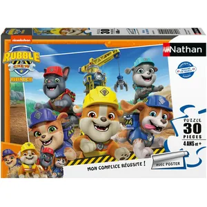 Ravensburger Nathan Puzzle 30 pièces : Heros du chantier - Ruben & Cie pas cher