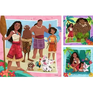 Comparateur de prix : Puzzle de 3x49 pièces Ravensburger Disney Vaiana 2 puzzle 21x21 cm