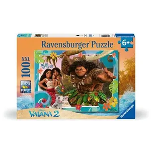 Ravensburger Puzzle 100 pièces XXL Explorer de nouveaux mondes Disney Vaiana 2 pas cher
